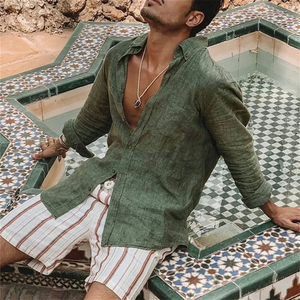 camisas de linho alta costura