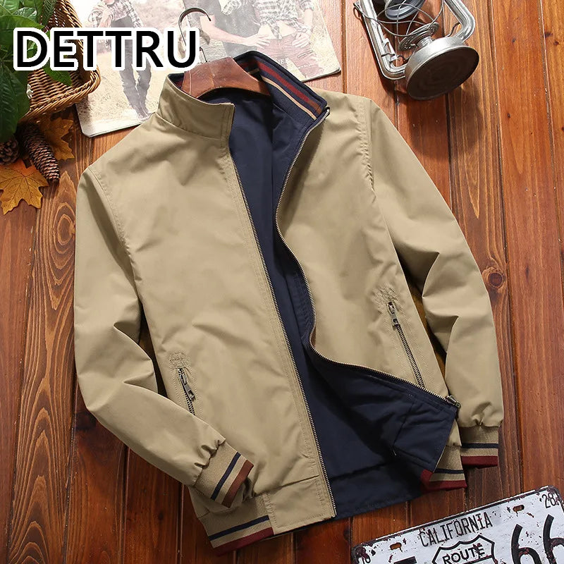 jaqueta masculina dupla face casual